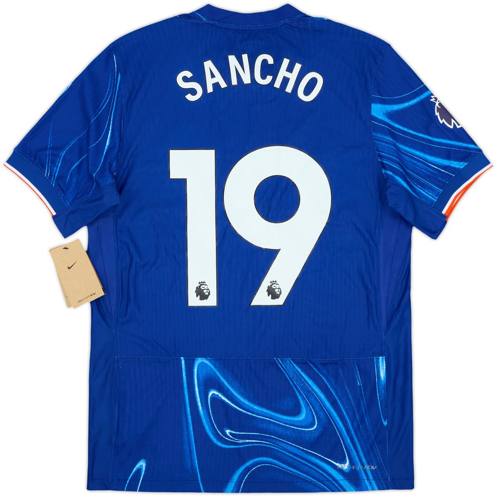 2024-25 Chelsea Authentic Home Shirt Sancho #19 (M)
