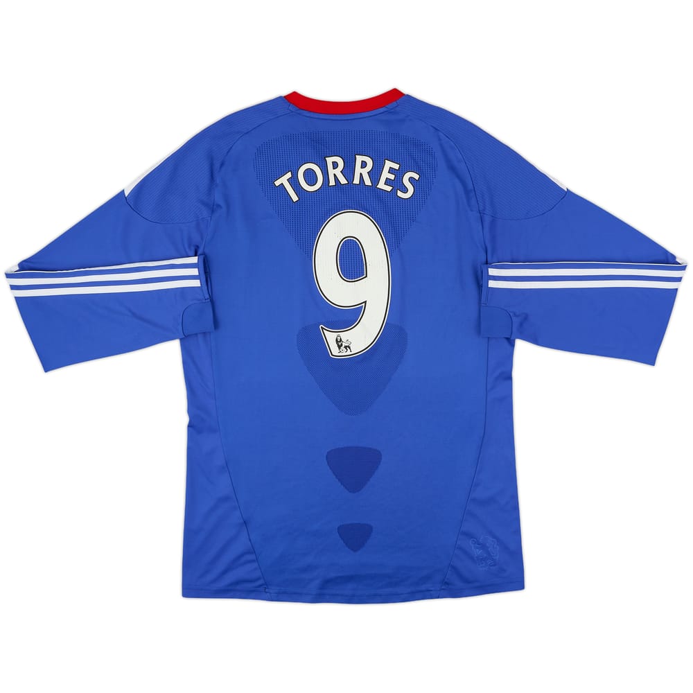 2010-11 Chelsea Home L/S Shirt Torres #9 - 6/10 - (L)