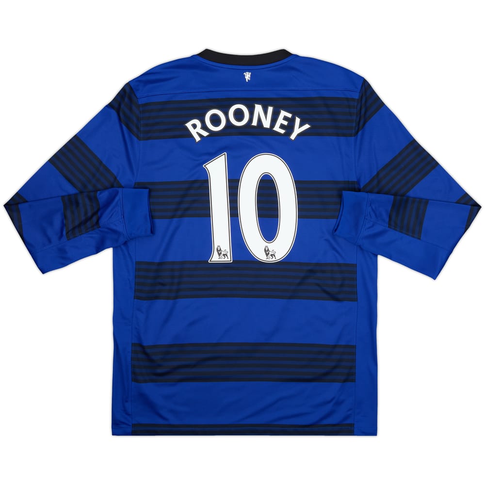 2011-13 Manchester United Away L/S Shirt Rooney #10 - 10/10 - (L)