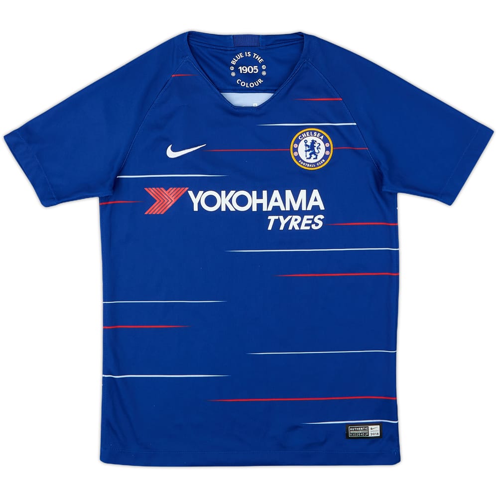 2018-19 Chelsea Home Shirt - 9/10 - (M.Boys)