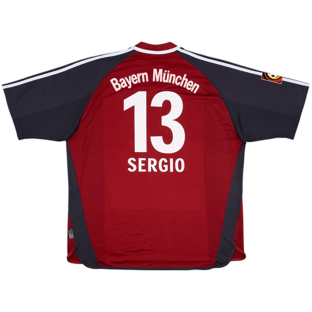 2001-02 Bayern Munich Player Issue Home Shirt Sergio #13 - 8/10 - (XXL)