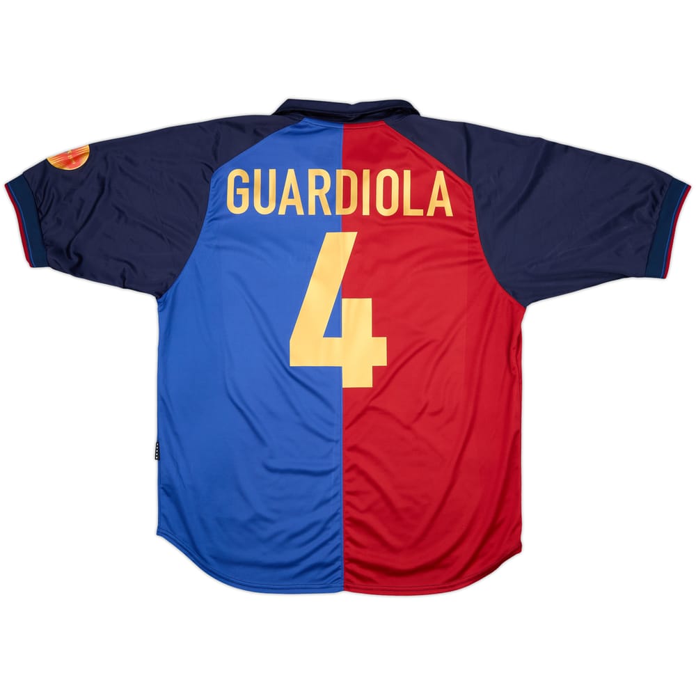 1999-00 Barcelona Centenary Home Shirt Guardiola #4 - 8/10 - (XL)