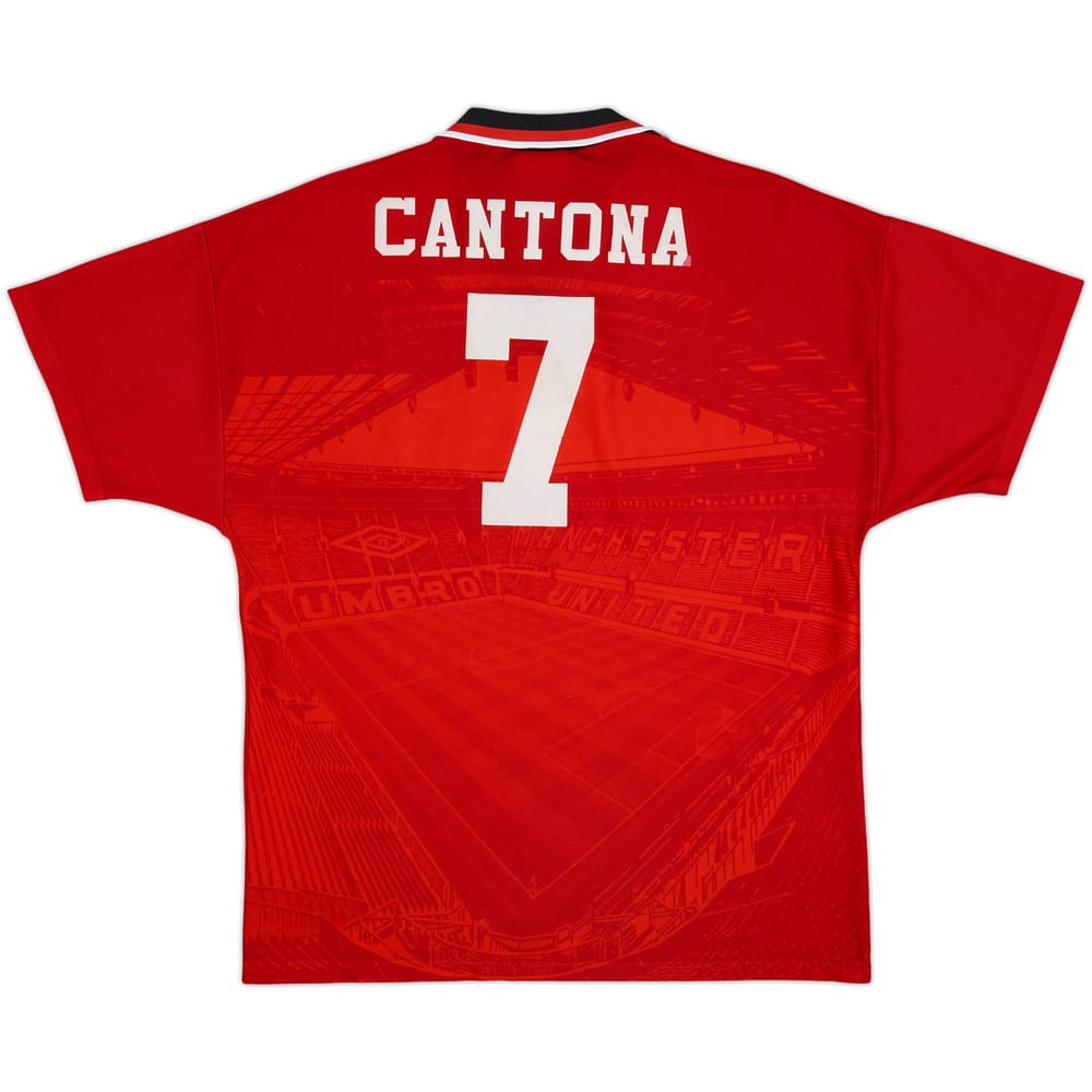 1994-96 Manchester United Home Shirt Cantona #7 - 8/10 - (L)