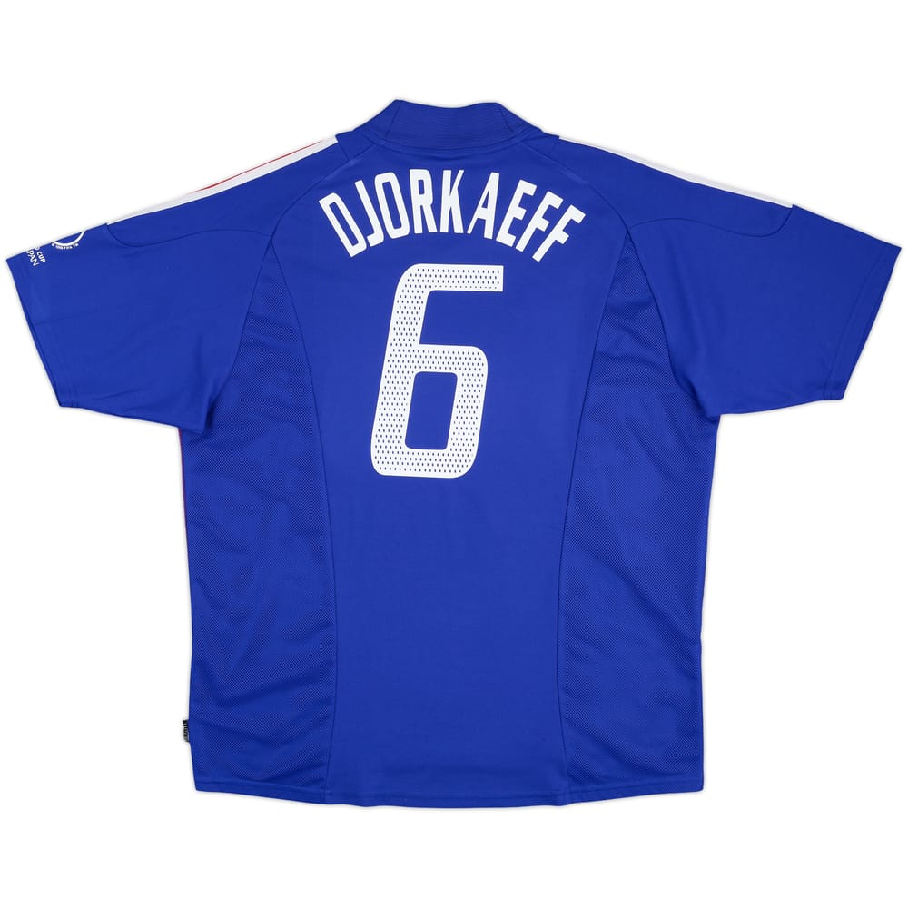 2002-04 France Home Shirt Djorkaeff #6 - 8/10 - (XL)