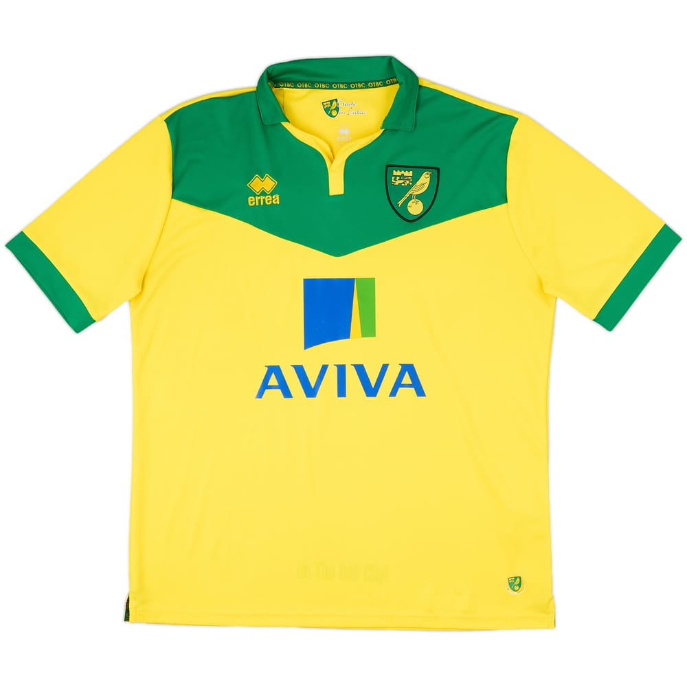2014-15 Norwich Home Shirt - 8/10 - (XXL)