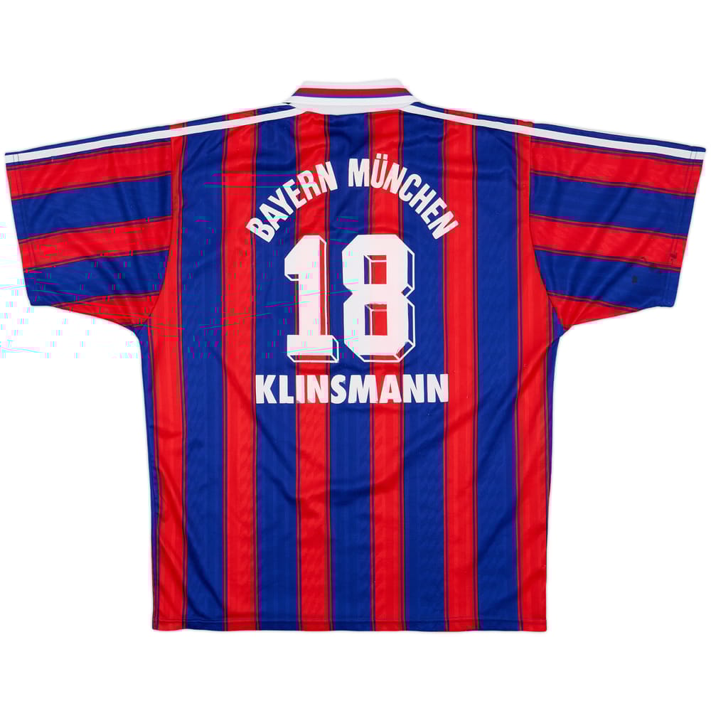1995-97 Bayern Munich Home Shirt Klinsmann #18 - 6/10 - (L)