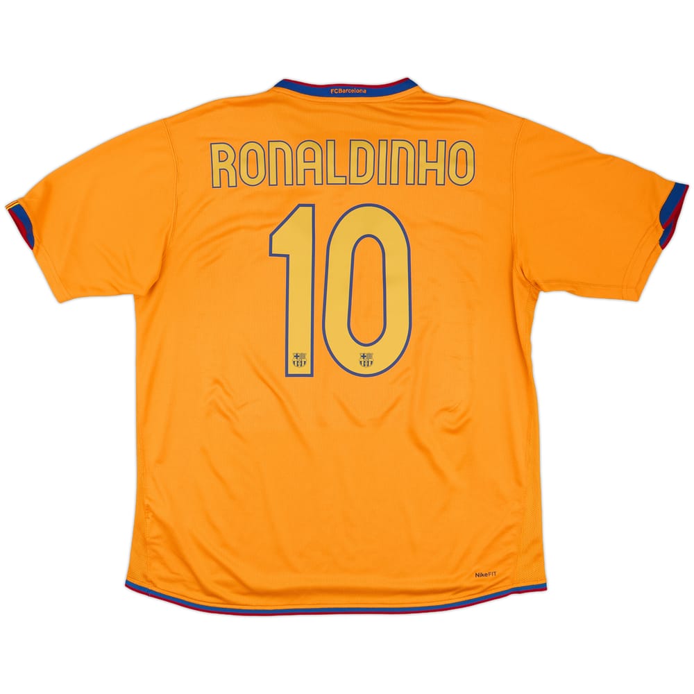 2006-07 Barcelona Away Shirt Ronaldinho #10 - 8/10 - (XL)