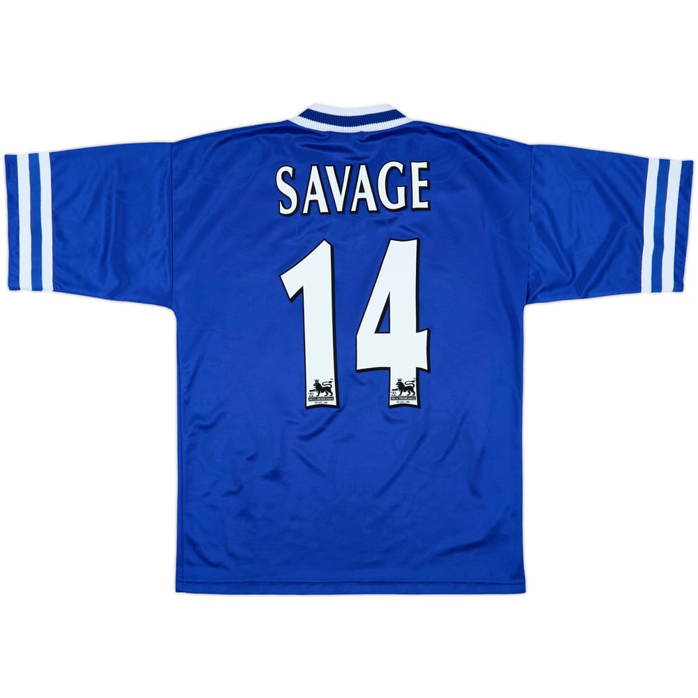 1996-98 Leicester Home Shirt Savage #14 - 10/10 - (M)