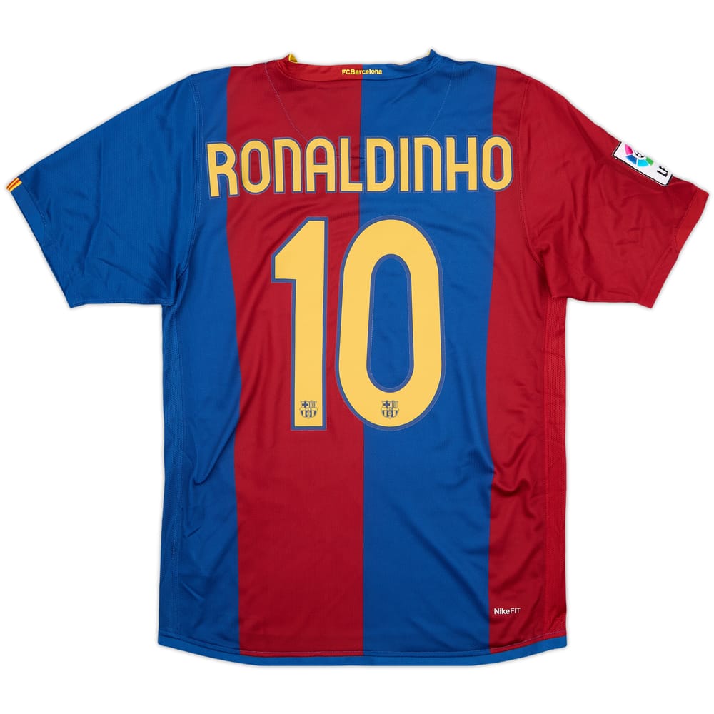 2006-07 Barcelona Home Shirt Ronaldinho #10 - 10/10 - (S)