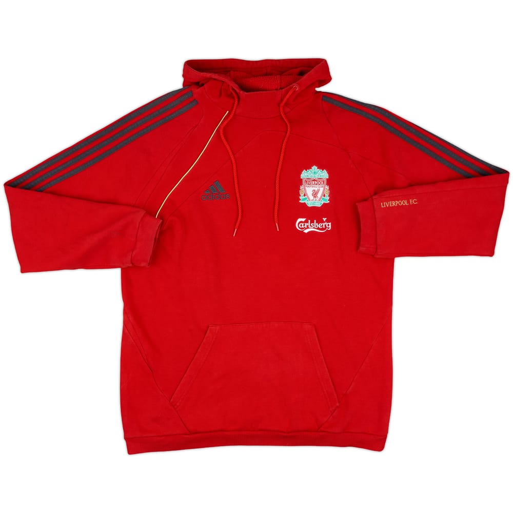 2009-10 Liverpool adidas Hooded Top - 8/10 - (L)