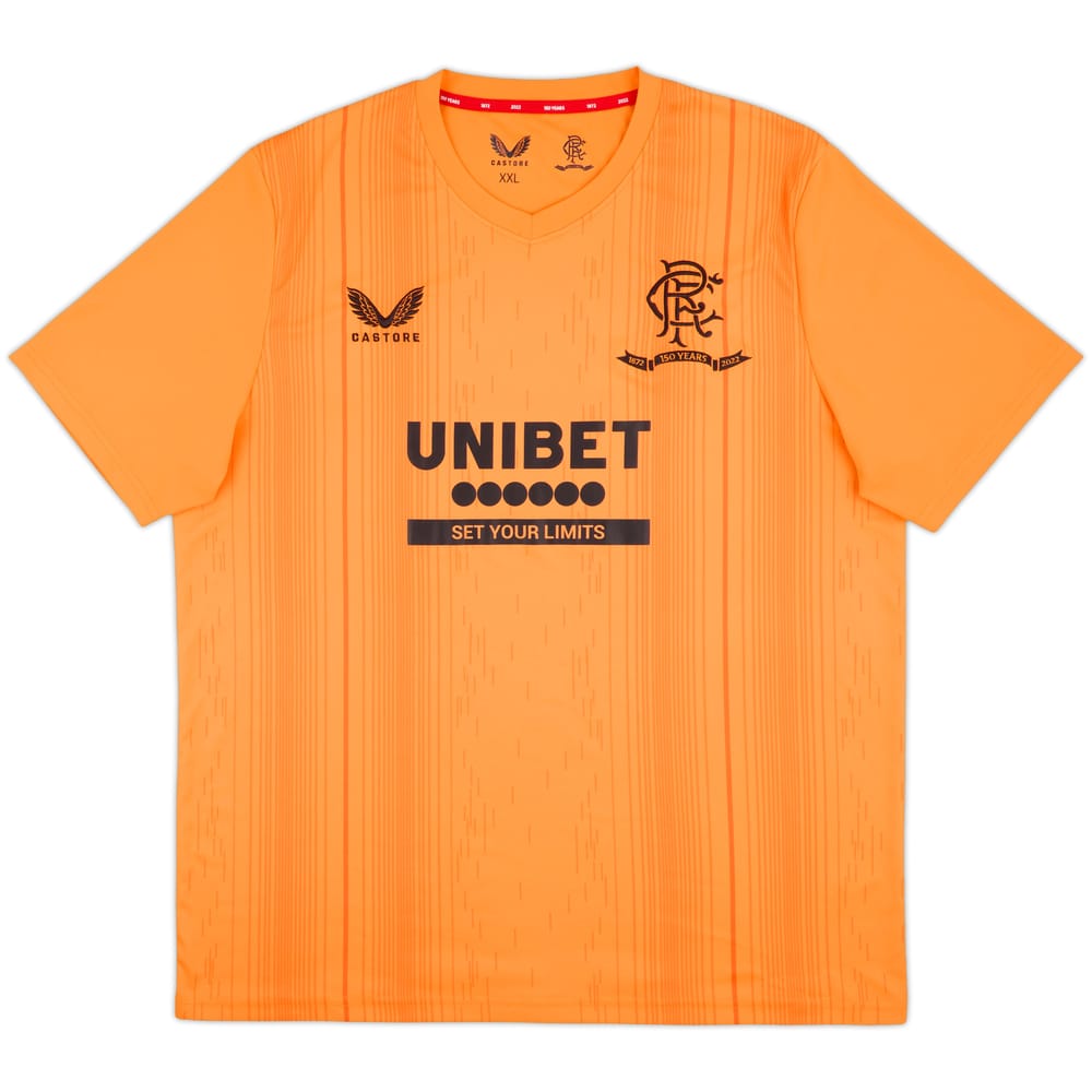 2021-22 Rangers Castore '150 Years Anniversary' Pre-Match Training Shirt - 9/10 - (XXL)