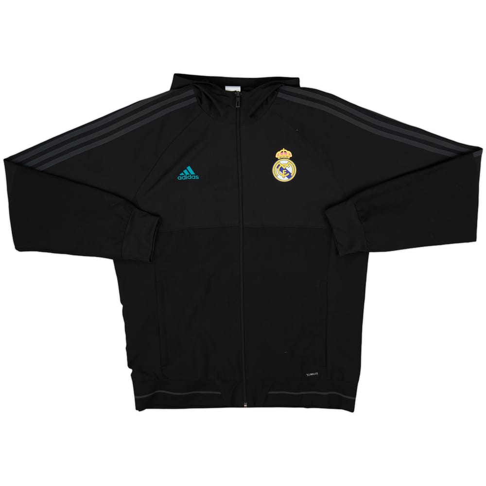 2017-18 Real Madrid adidas Hooded Track Jacket - 7/10 - (L)