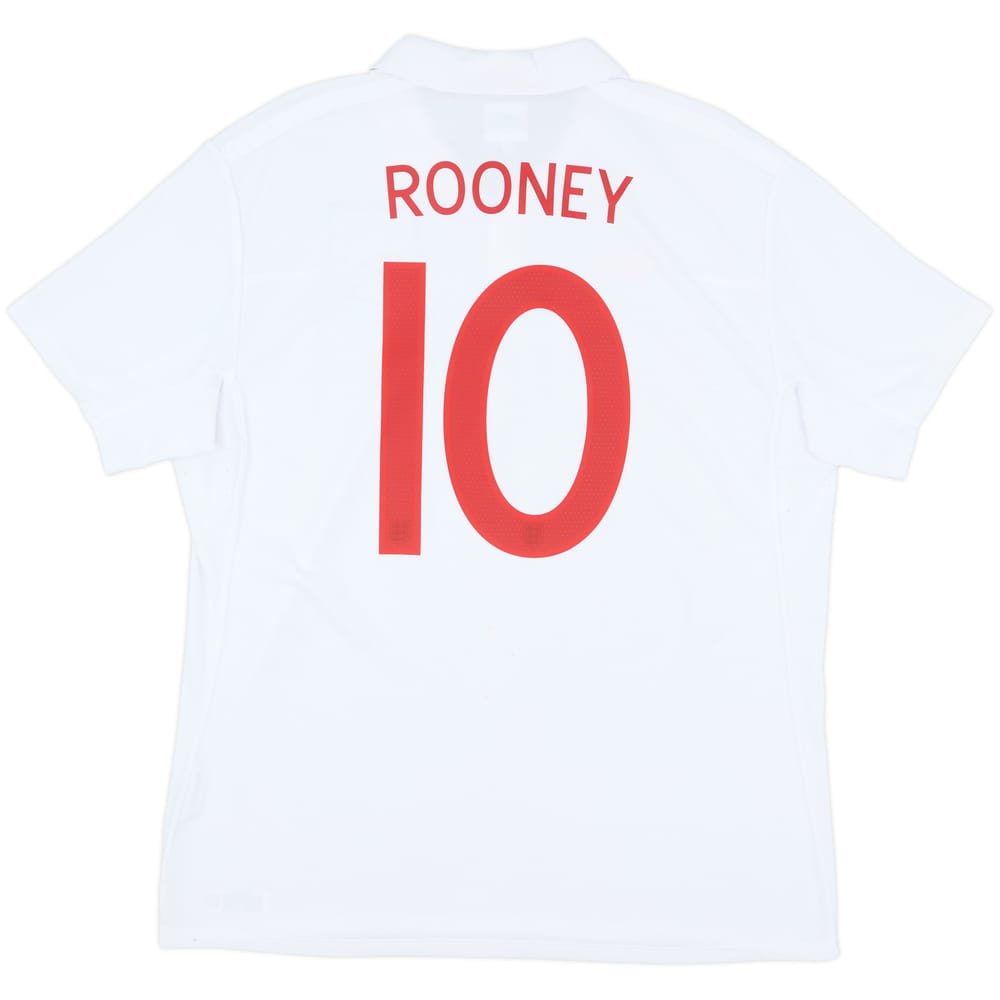 2009-10 England 'South Africa' Home Shirt Rooney #10 - 9/10 - (L)