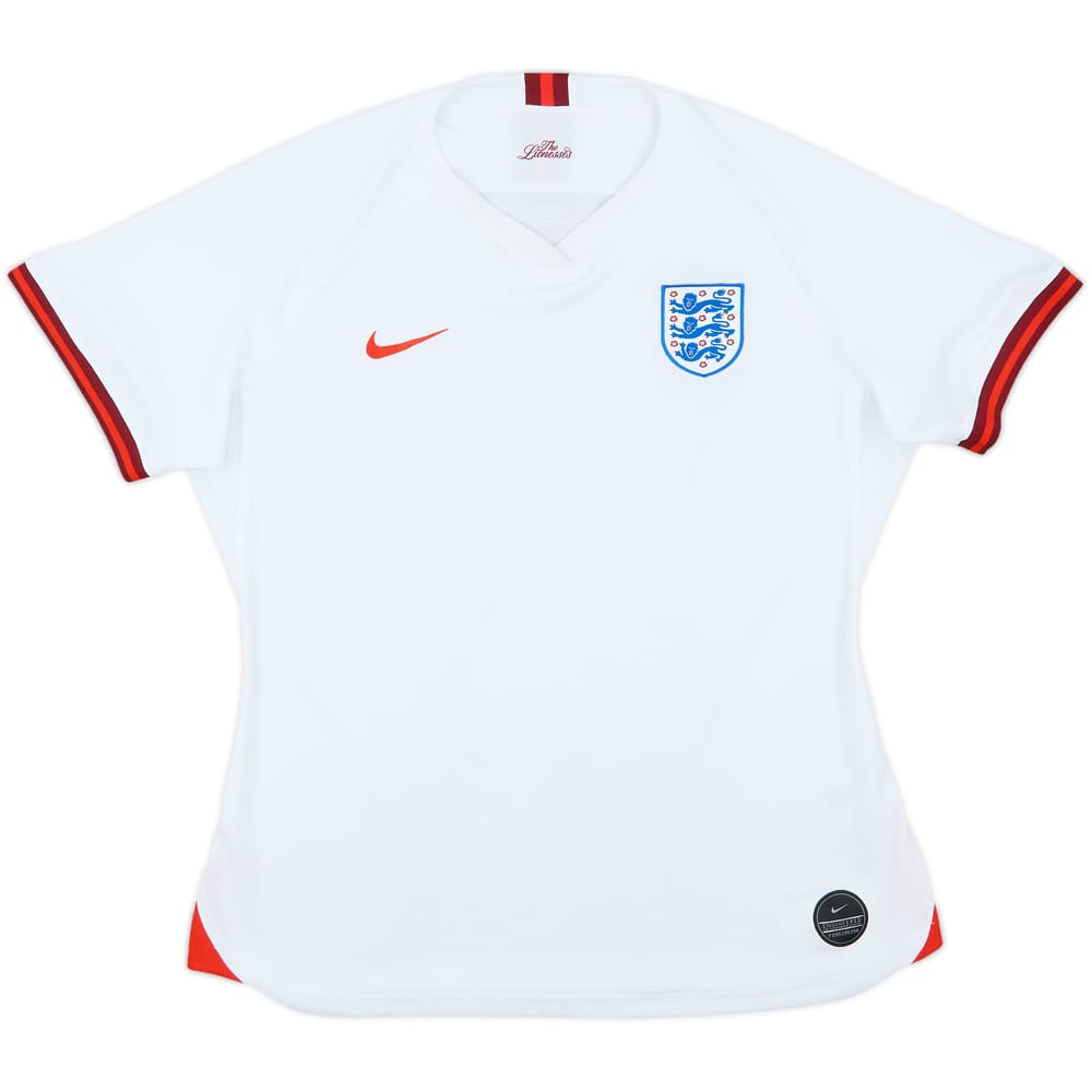 2019 England Lionesses Home Shirt - 8/10 - (Women's XL)