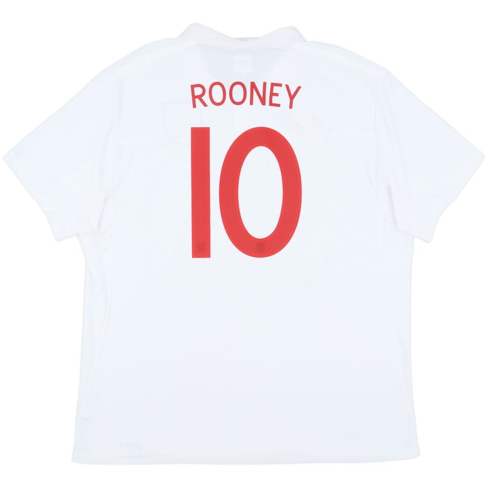 2009-10 England Home Shirt Rooney #10 - 9/10 - (3XL)