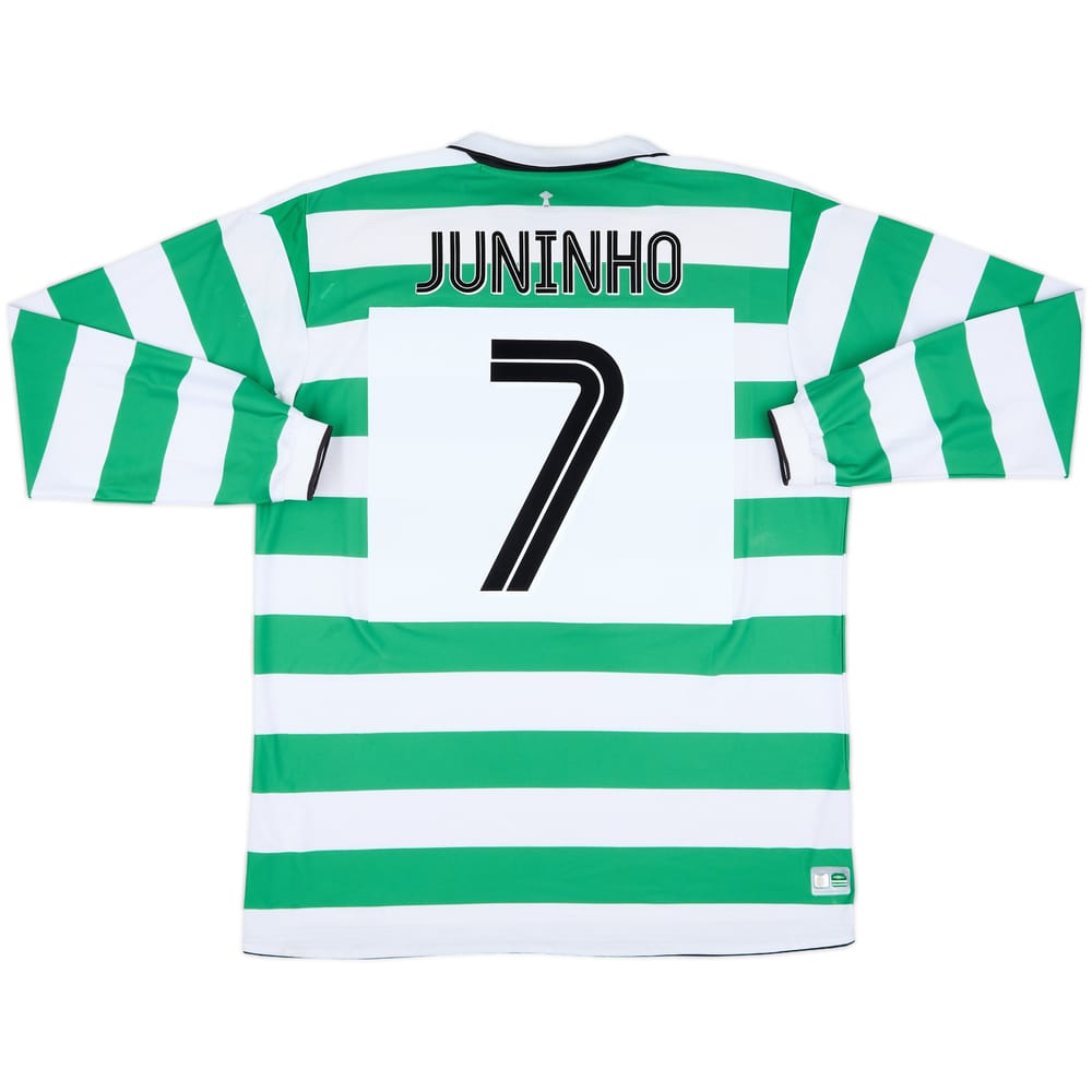 2004-05 Celtic Home L/S Shirt Juninho #7 - 6/10 - (XL)