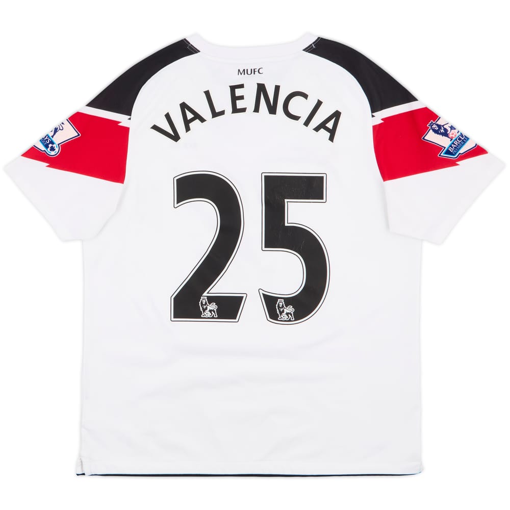 2010-12 Manchester United Away Shirt Valencia #25 - 5/10 - (XL.Boys)