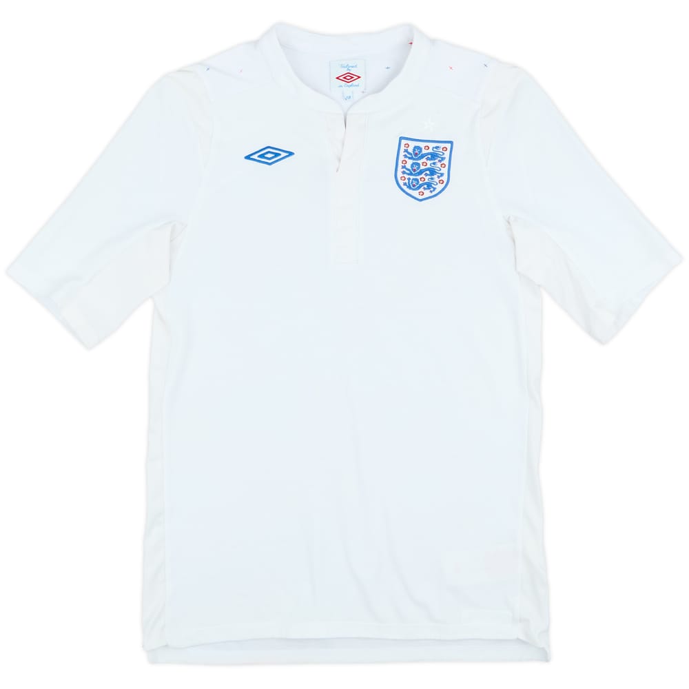 2010-11 England Home Shirt - 7/10 - (M.Boys)