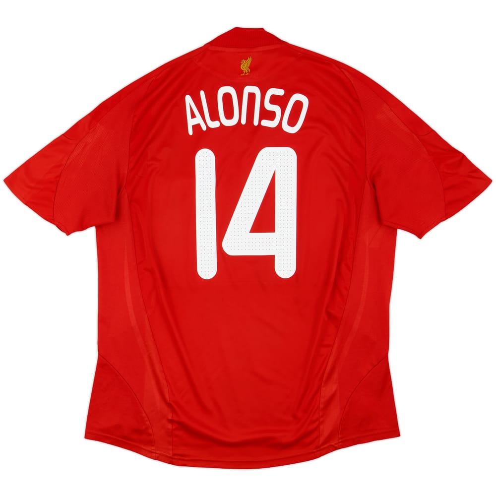 2008-10 Liverpool Home Shirt Alonso #14 - 6/10 - (XL)