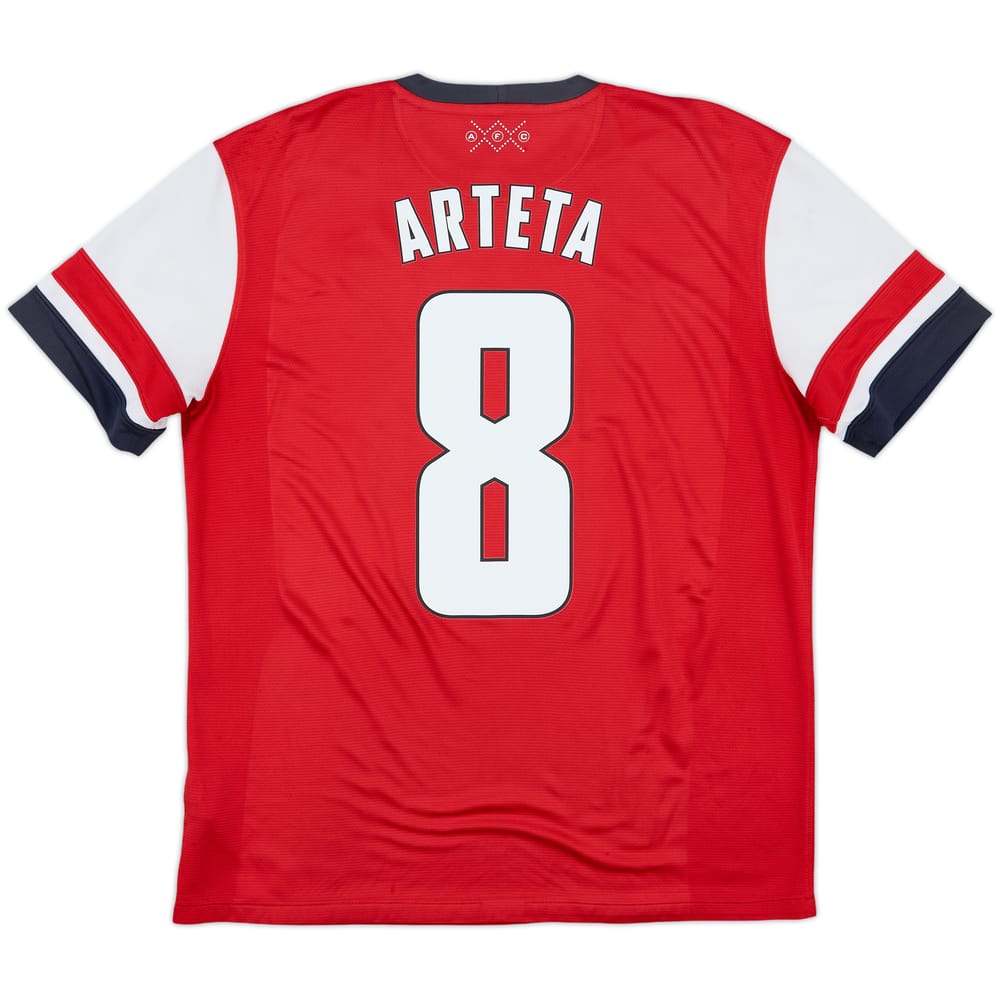 2012-14 Arsenal Home Shirt Arteta #8 - 6/10 - (L)