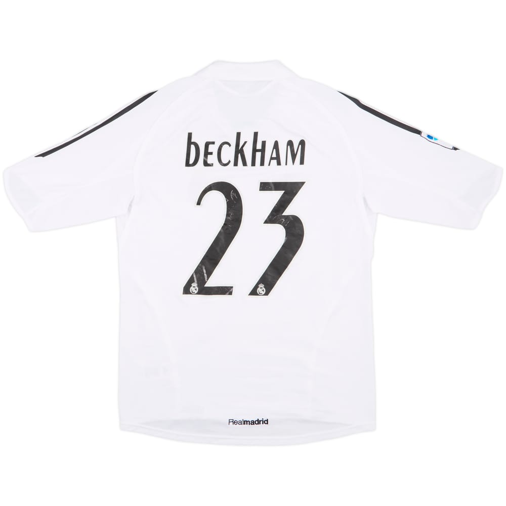 2005-06 Real Madrid Home Shirt Beckham #23 - 7/10 - (M)