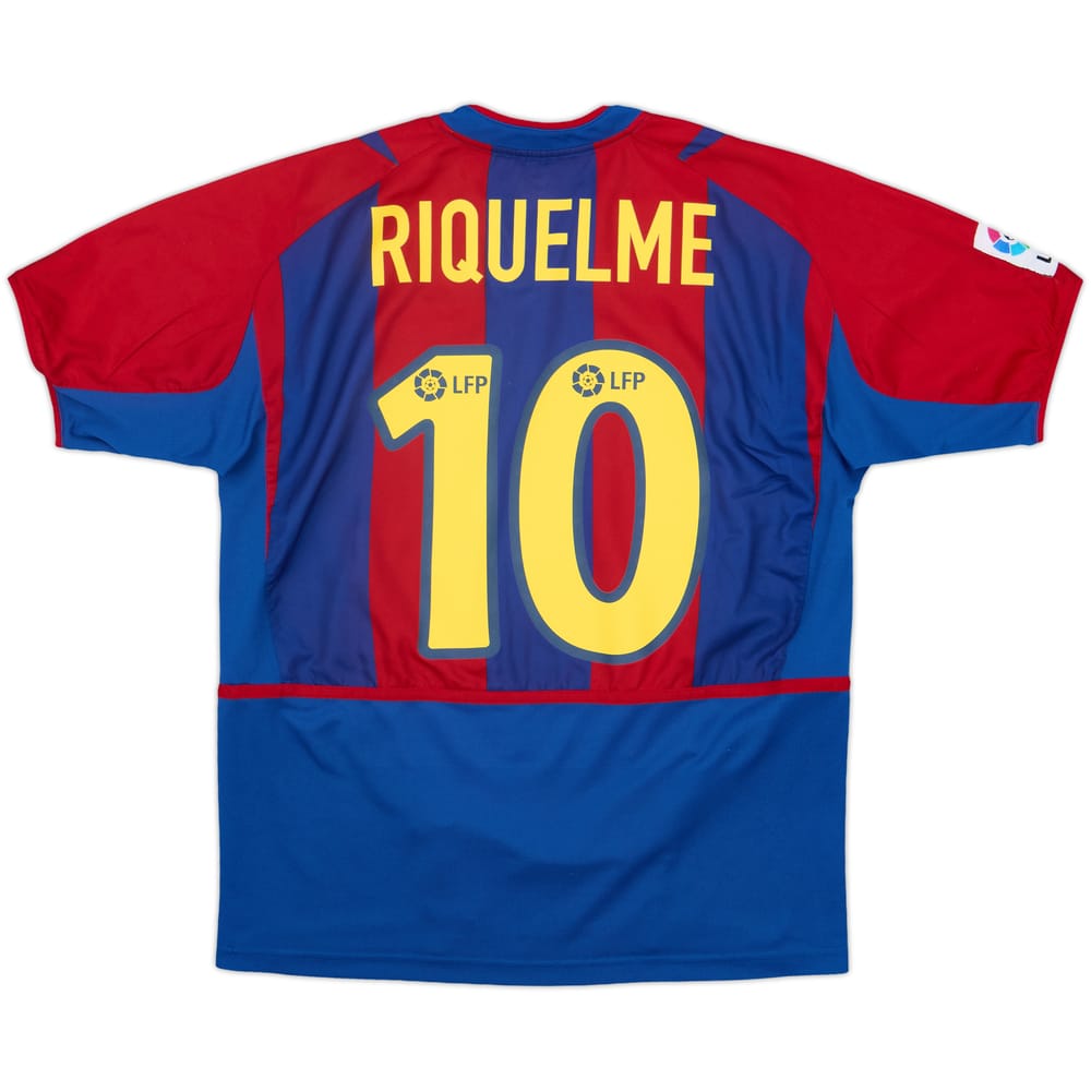 2002-03 Barcelona Home Shirt Riquelme #10 - 8/10 - (XL.Boys)