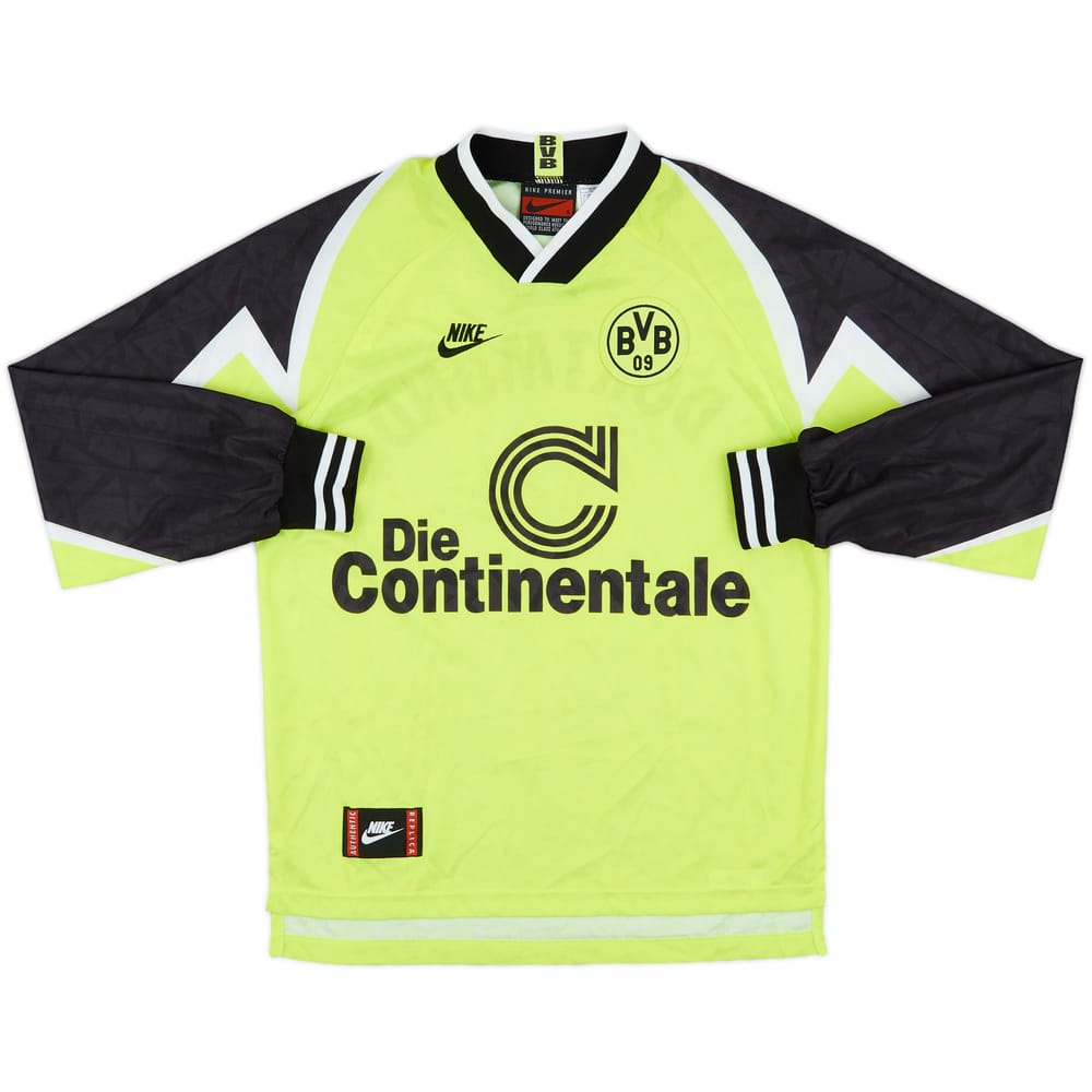 1995-96 Borussia Dortmund Home L/S Shirt - 7/10 - (S)