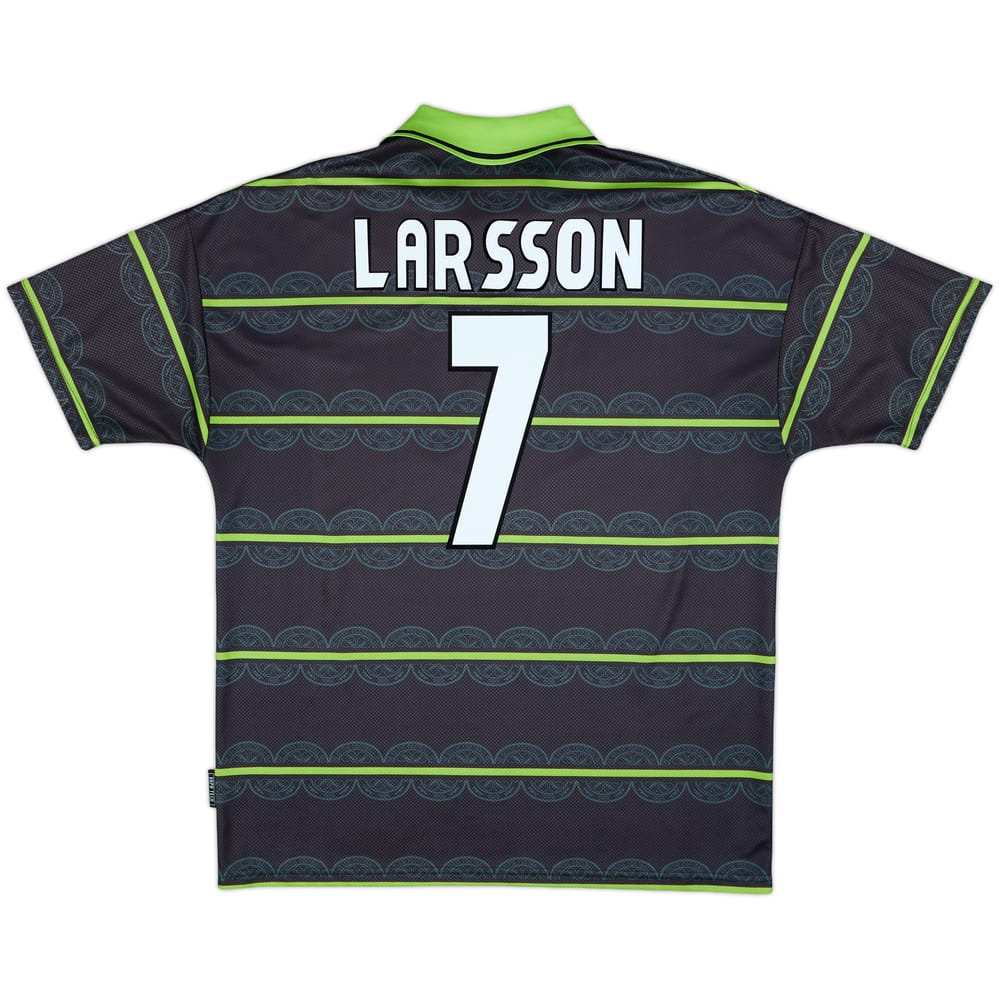 1998-99 Celtic Away Shirt Larsson #7 - 8/10 - (XL)