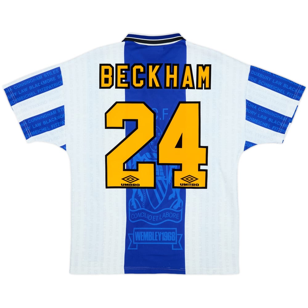 1994-96 Manchester United Third Shirt Beckham #24 - 8/10 - (M)