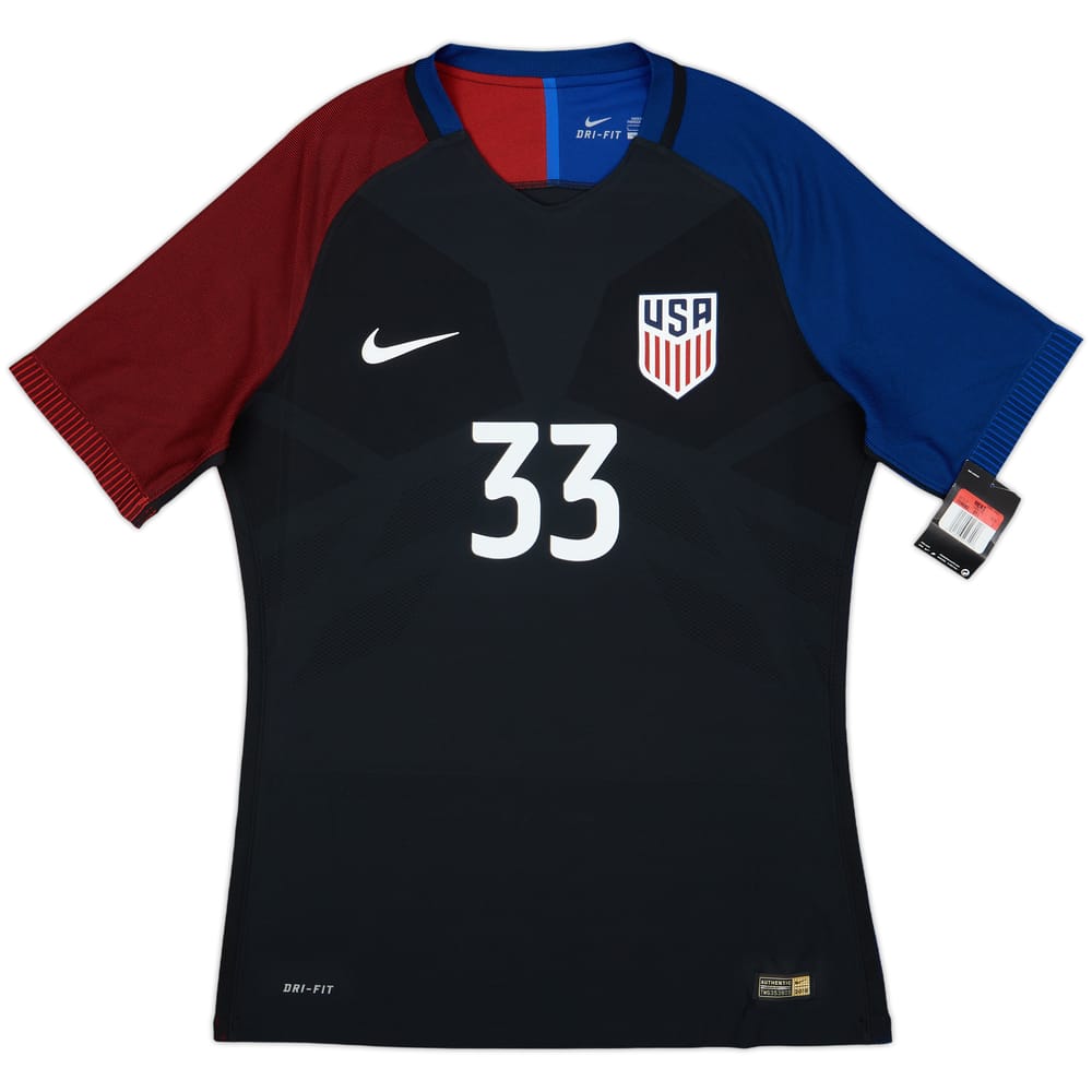 2016-17 USA Player Issue Away Shirt #33 (L)
