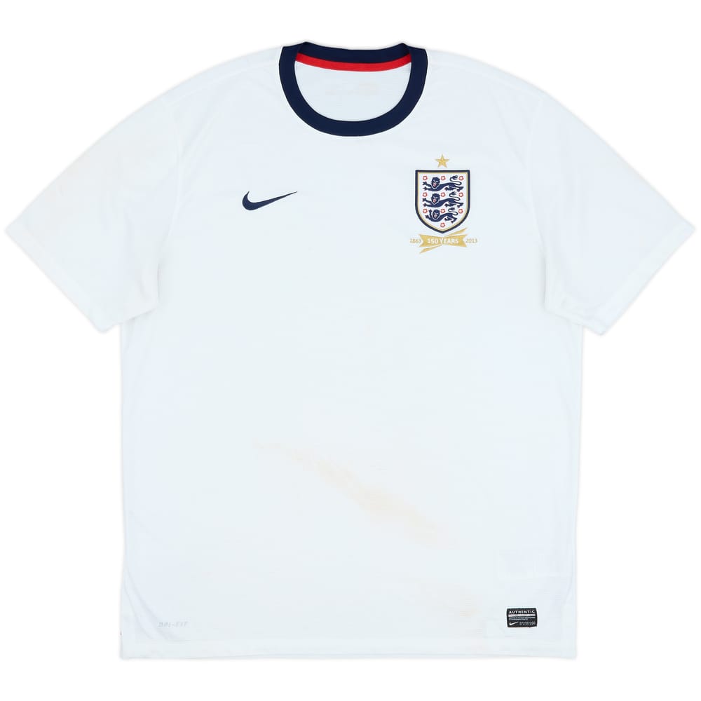 2013 England 150th Anniversary Home Shirt - 4/10 - (XL)
