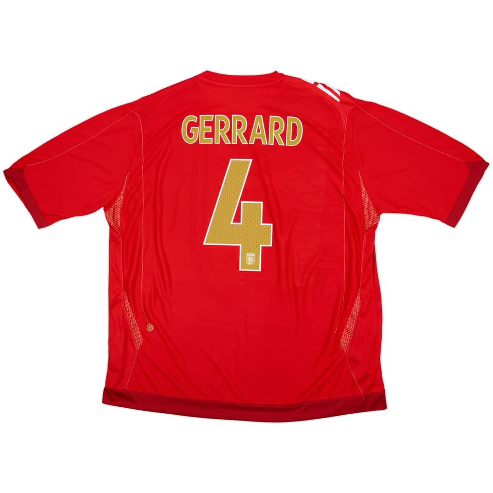 2006-08 England Away Shirt Gerrard #4 (3XL)