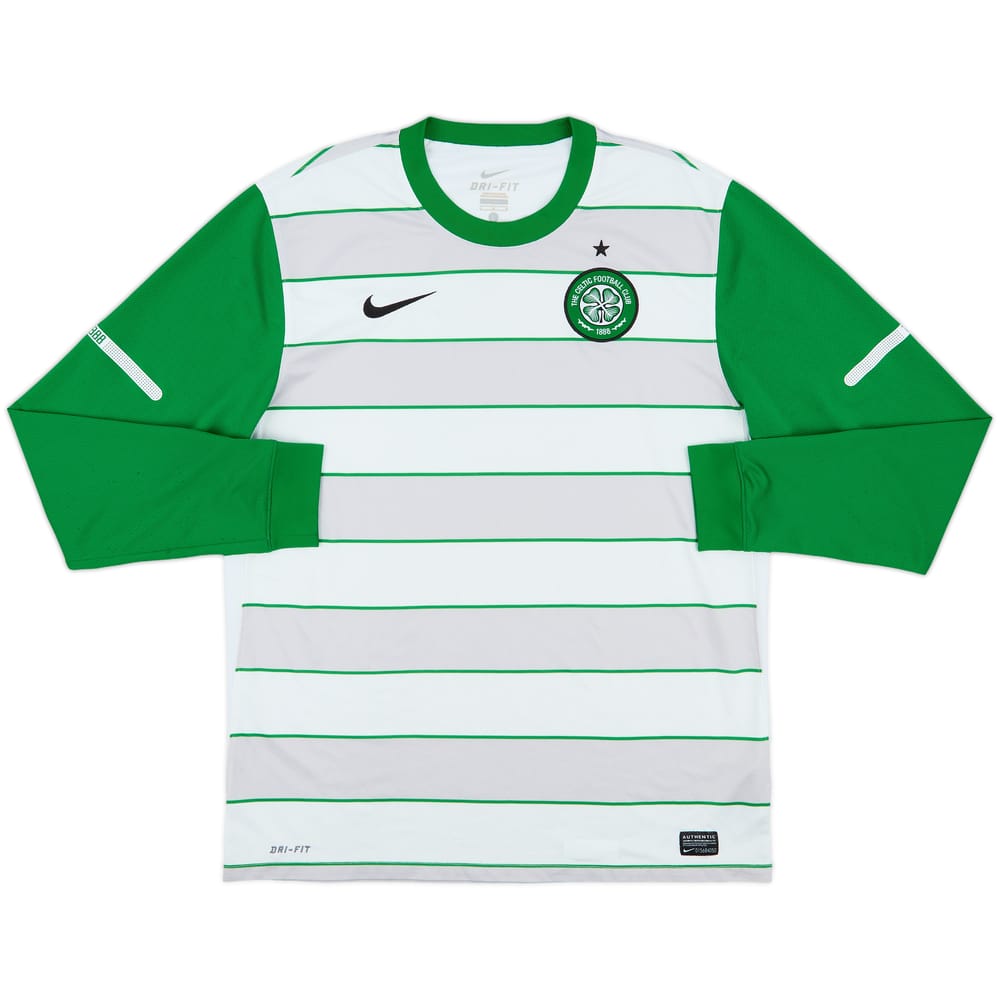 2011-12 Celtic Away L/S Shirt - 8/10 - (L)