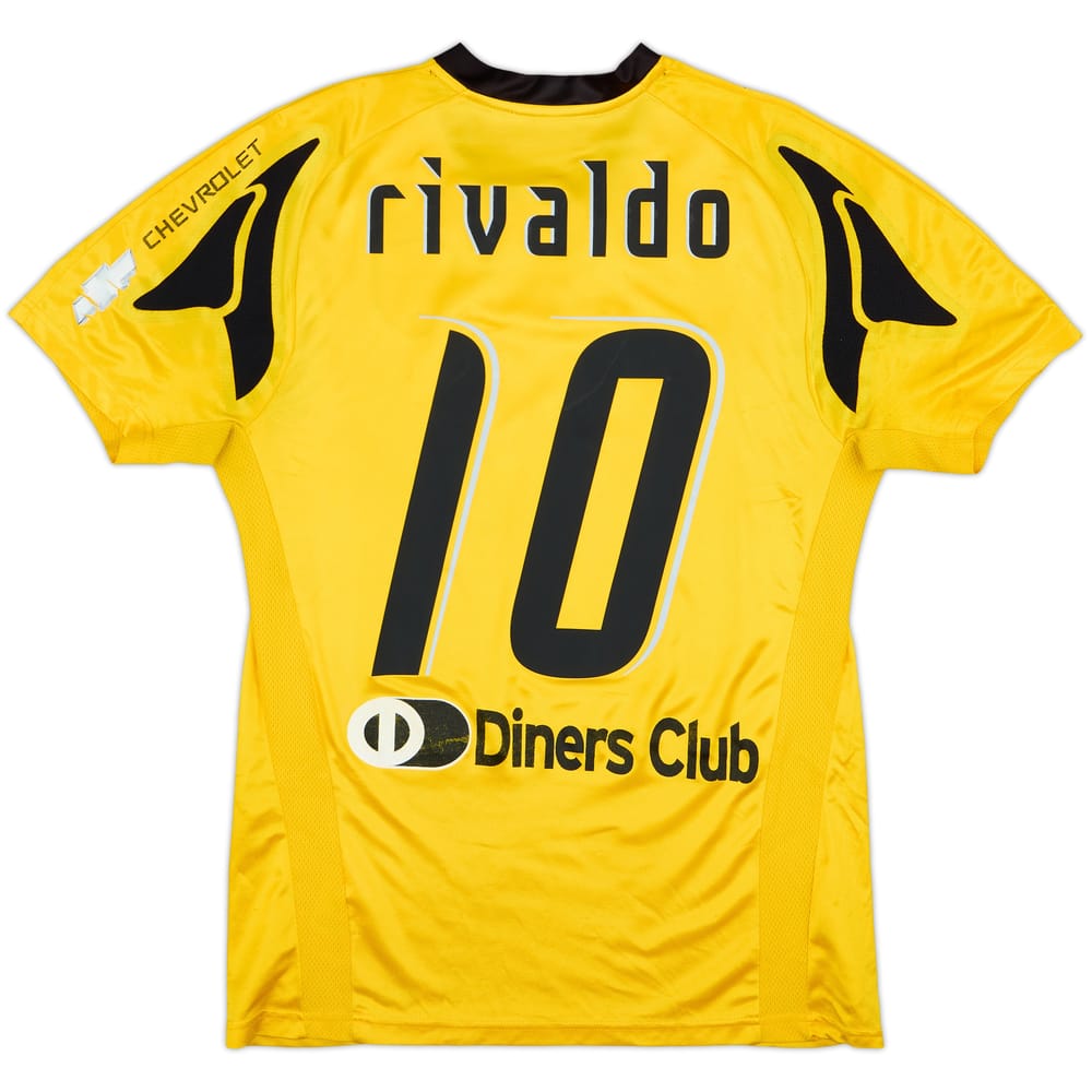 2007-08 AEK Athens Home Shirt Rivaldo #10 - 5/10 - (M)
