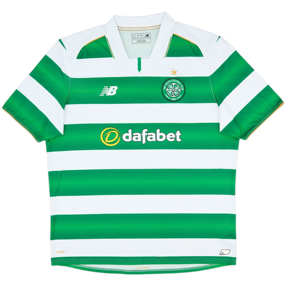 2016-17 Celtic Home Shirt - 9/10 - (XL)