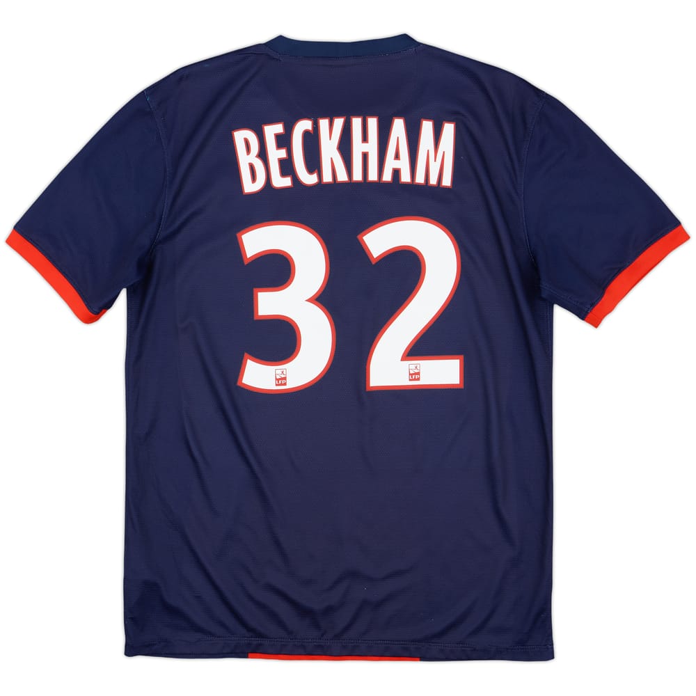 2013-14 Paris Saint-Germain Home Shirt Beckham #32 - 8/10 - (M)