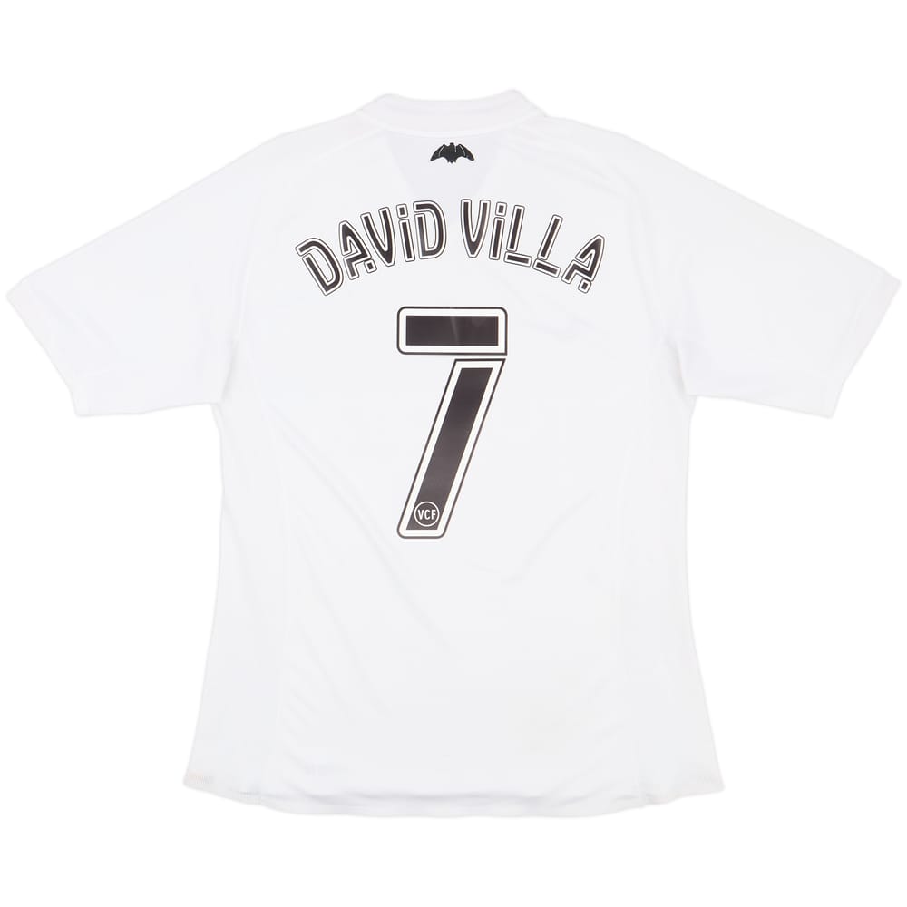 2006-07 Valencia Home Shirt David Villa #7 - 8/10 - (L)