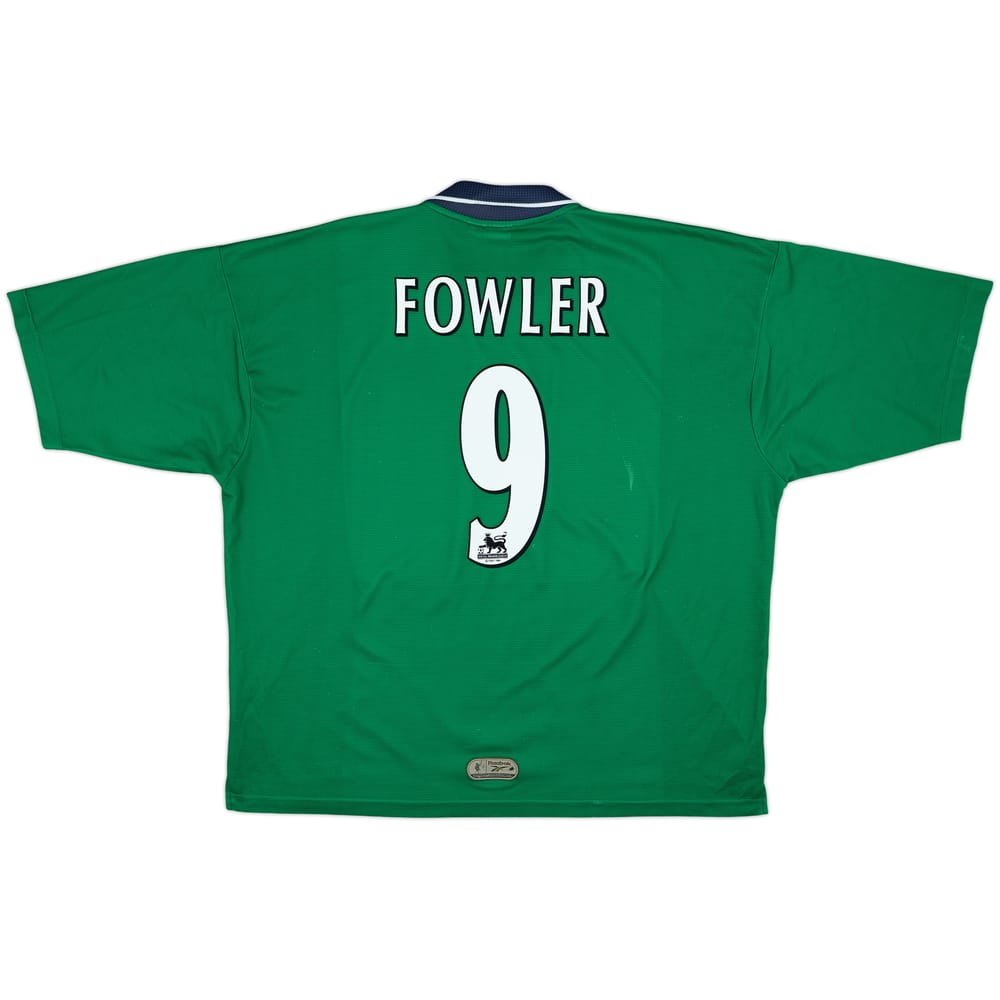 1999-00 Liverpool Away Shirt Fowler #9 - 6/10 - (XXL)