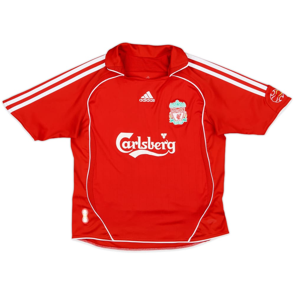 2006-08 Liverpool Home Shirt - 8/10 - (S.Boys)