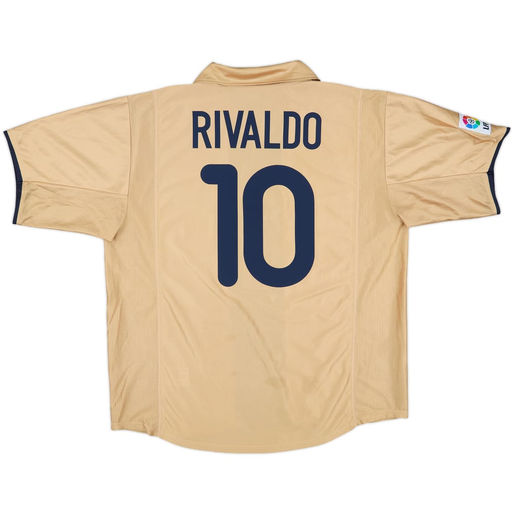 2001-03 Barcelona Away Shirt Rivaldo #10 - 8/10 - (XL)