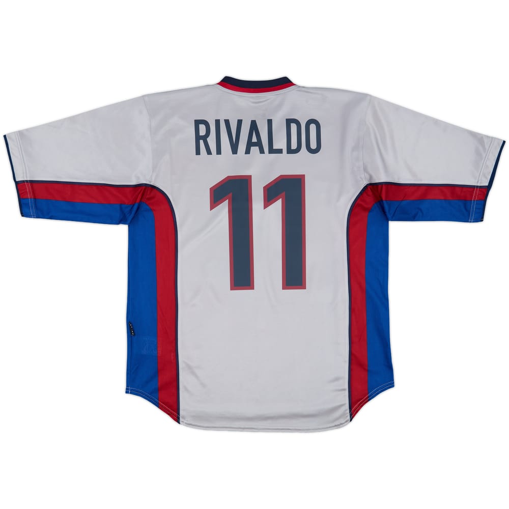 1998-01 Barcelona Away Shirt Rivaldo #11 - 8/10 - (L)