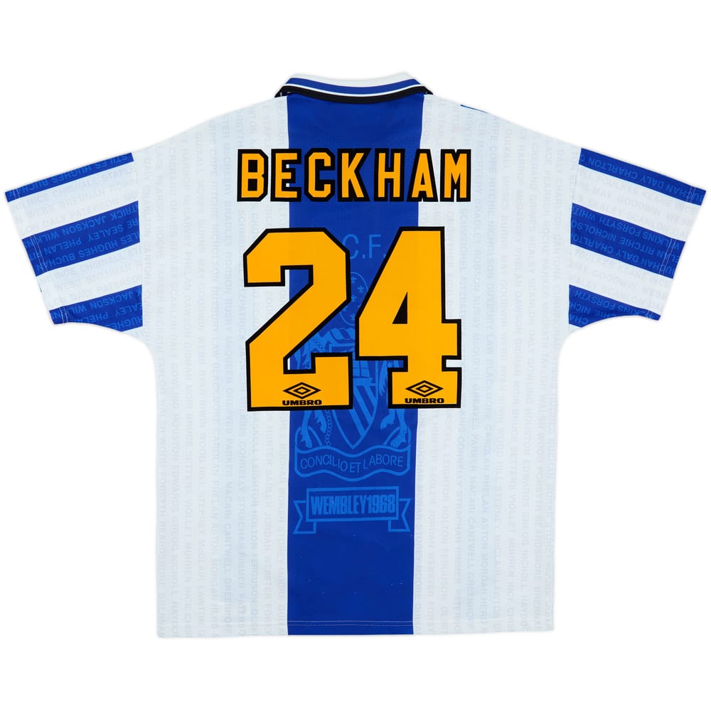 1994-96 Manchester United Third Shirt Beckham #24 - 9/10 - (XL)
