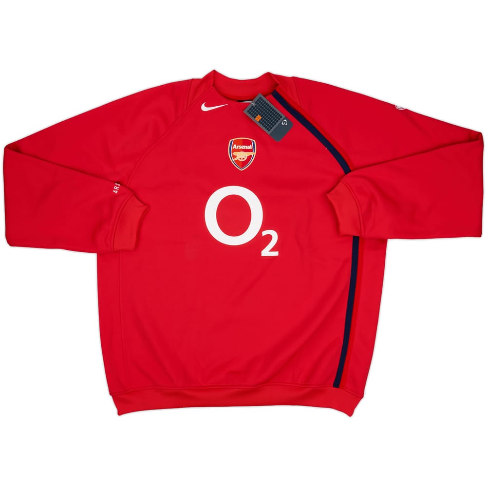 2004-05 Arsenal Nike Player Issue Sweat Top (XL)