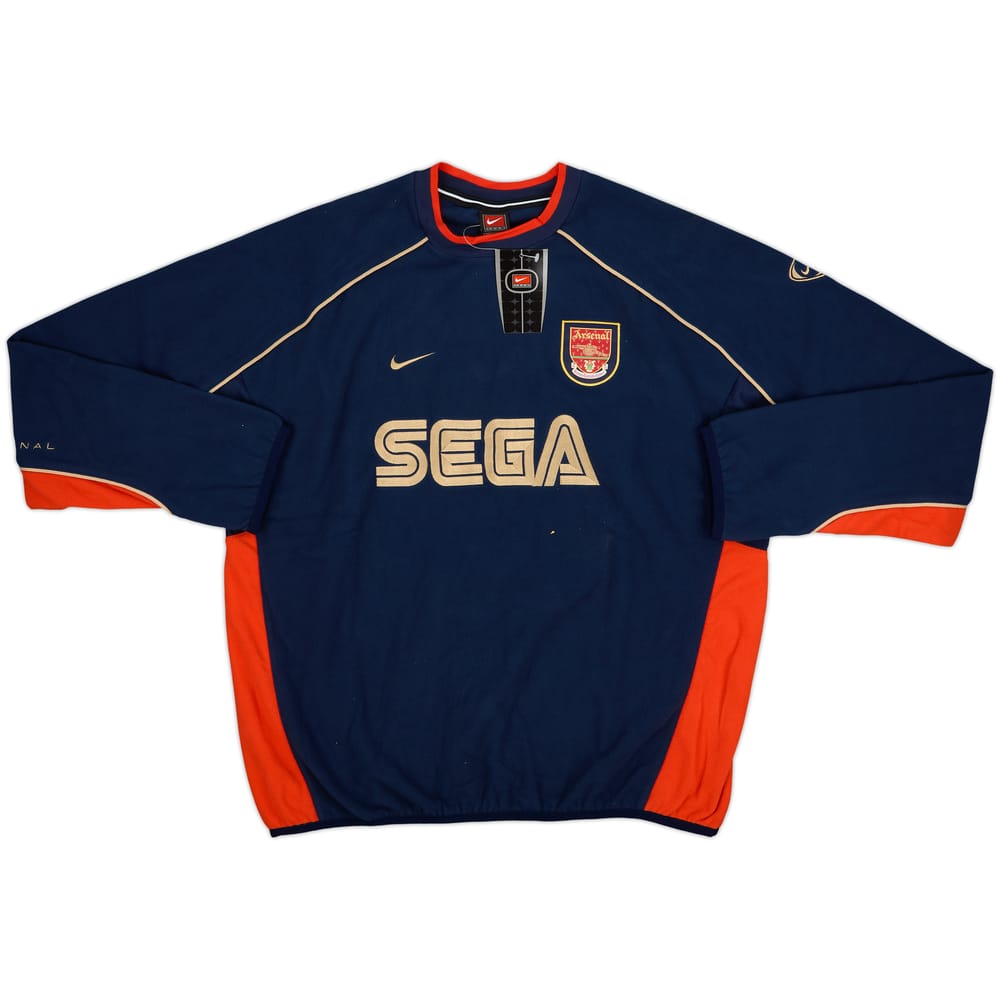 2001-02 Arsenal Nike Player Issue Fleece Top (L)