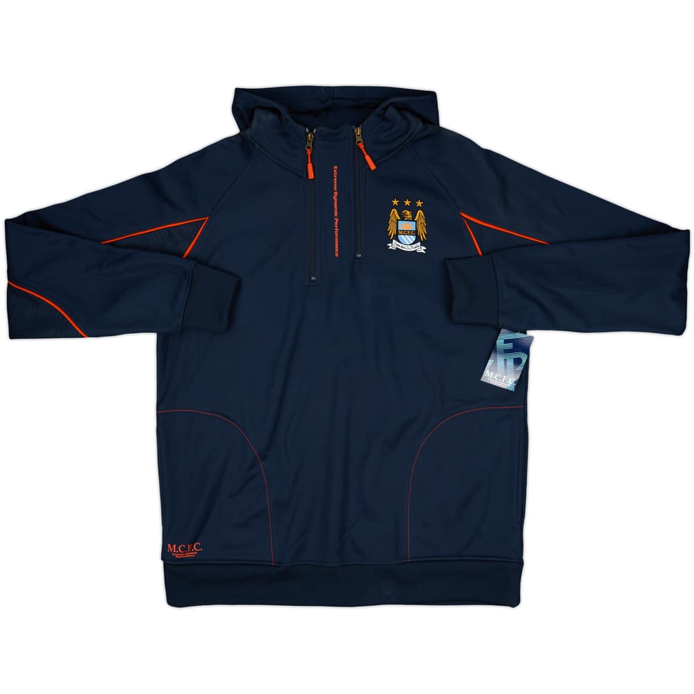 2007-08 Manchester City 1/4 Zip Hooded Sweat Top (XL)