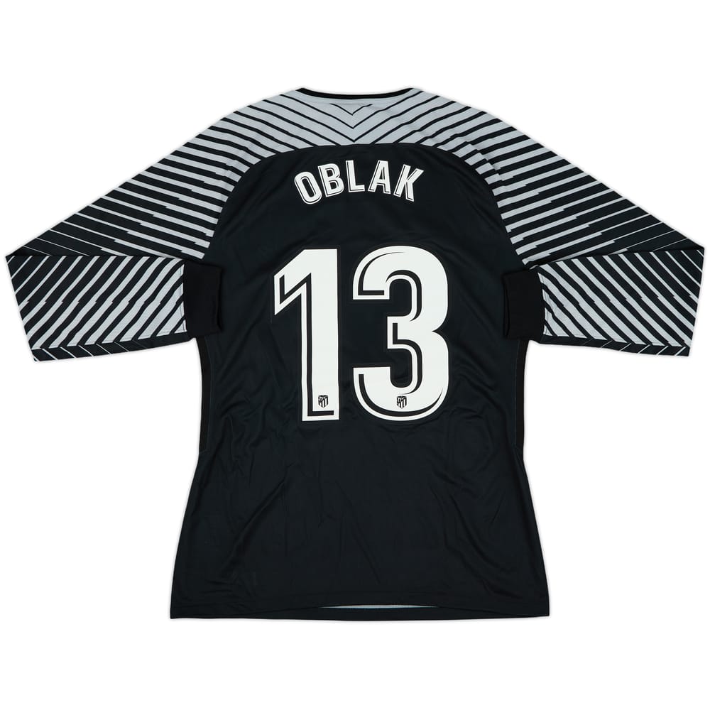 2017-18 Atletico Madrid Player Issue GK Shirt Oblak #13 (L)
