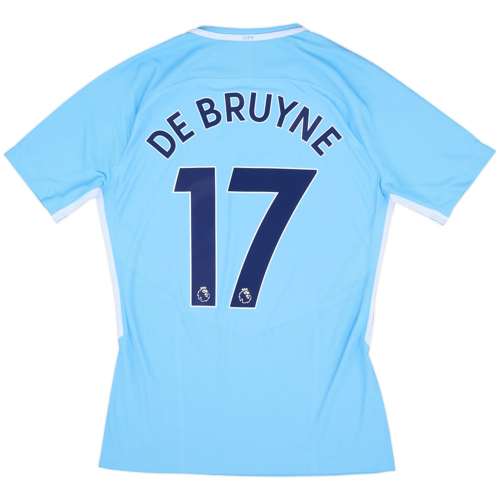 2017-18 Manchester City Authentic Home Shirt De Bruyne #17 (M)