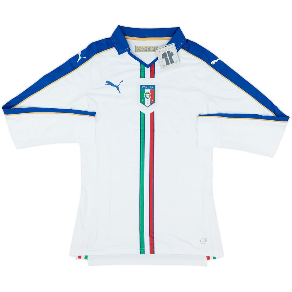 2016-17 Italy Player Issue Away L/S Shirt (L)