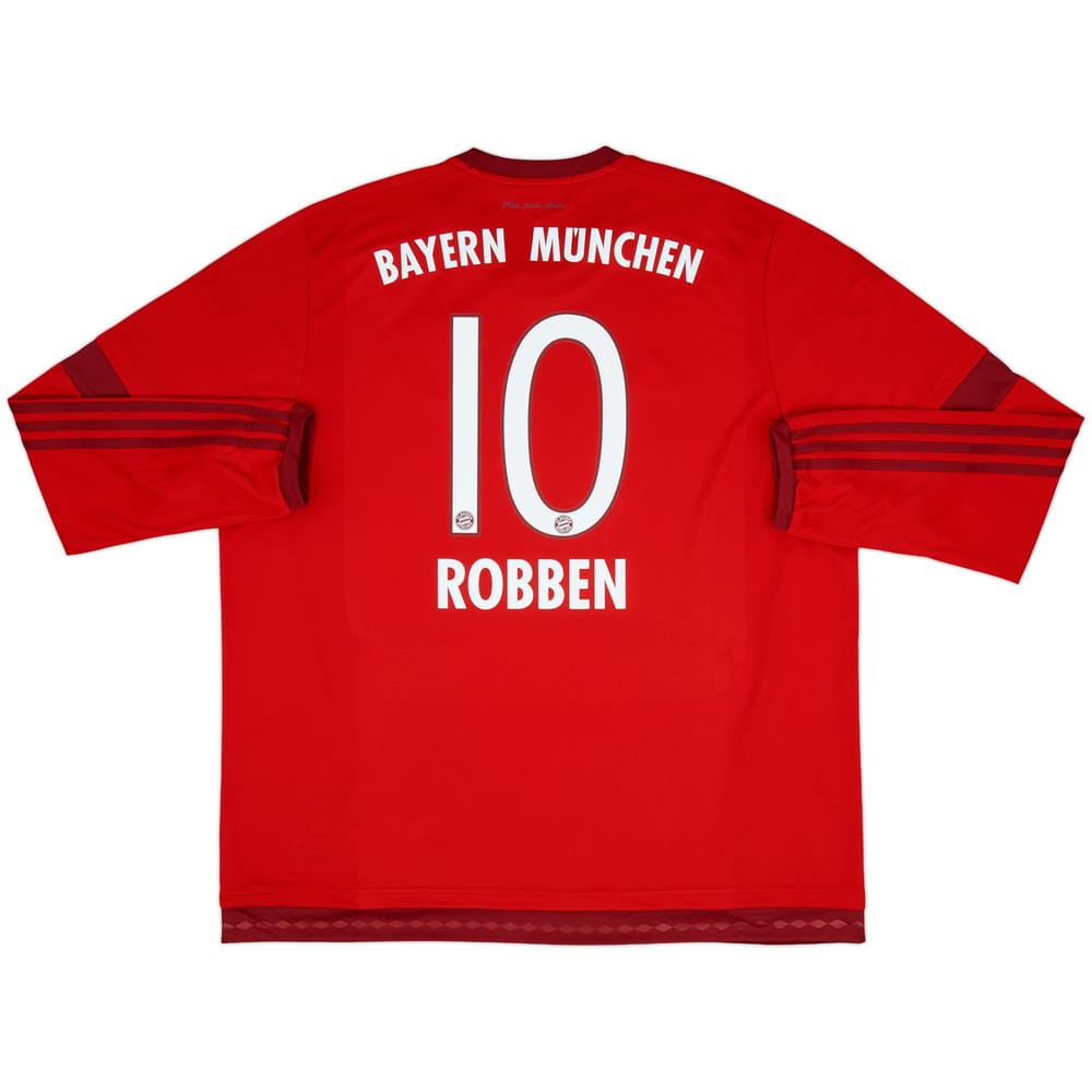 2015-16 Bayern Munich Home L/S Shirt Robben #10 (XXL)