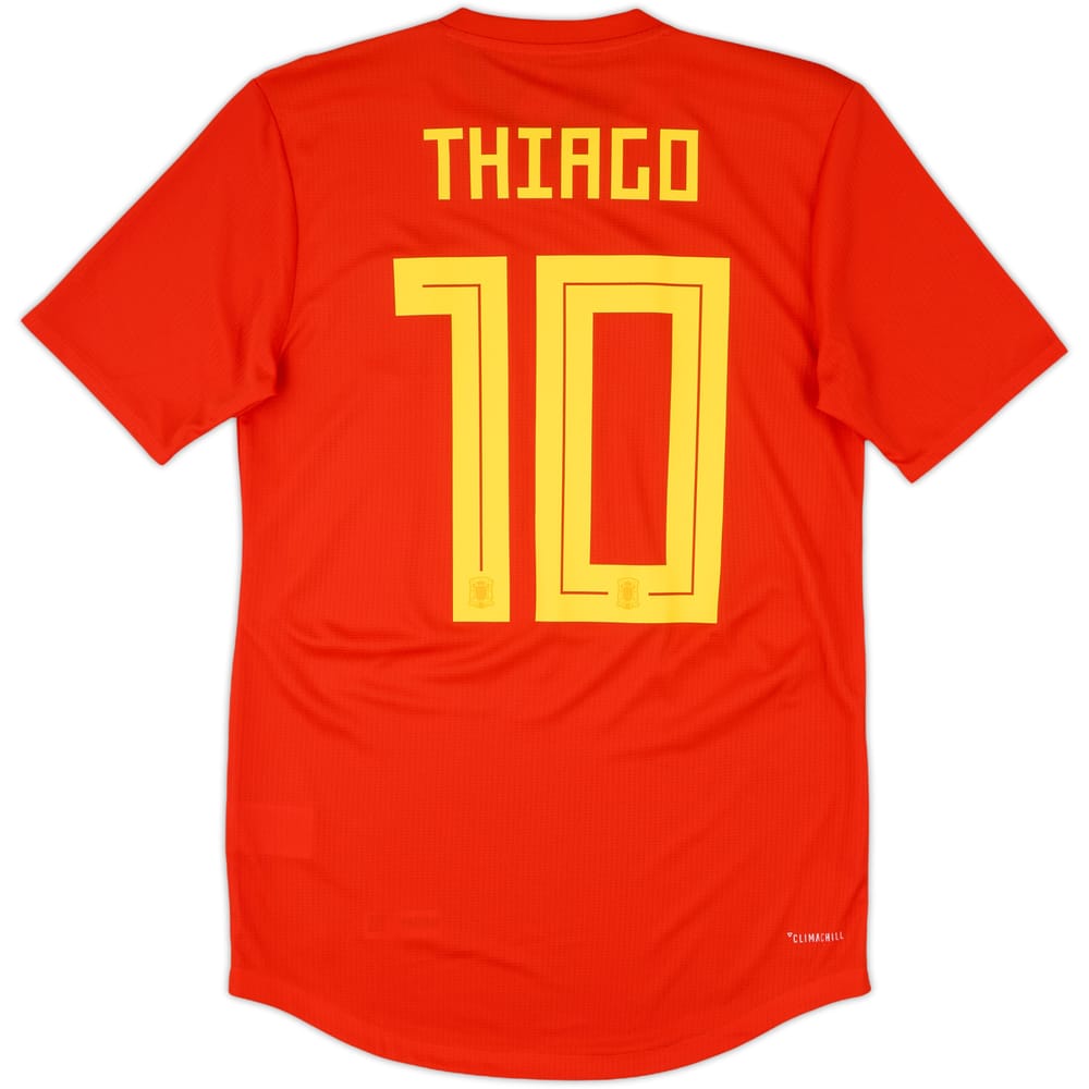 2018-19 Spain Authentic Home Shirt Thiago #10 (S)